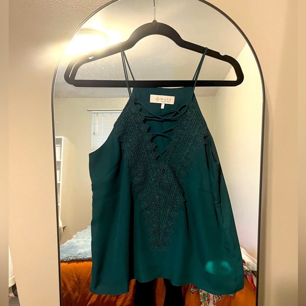 ✨NWOT WAYF EMERALD GREEN TANK TOP✨
